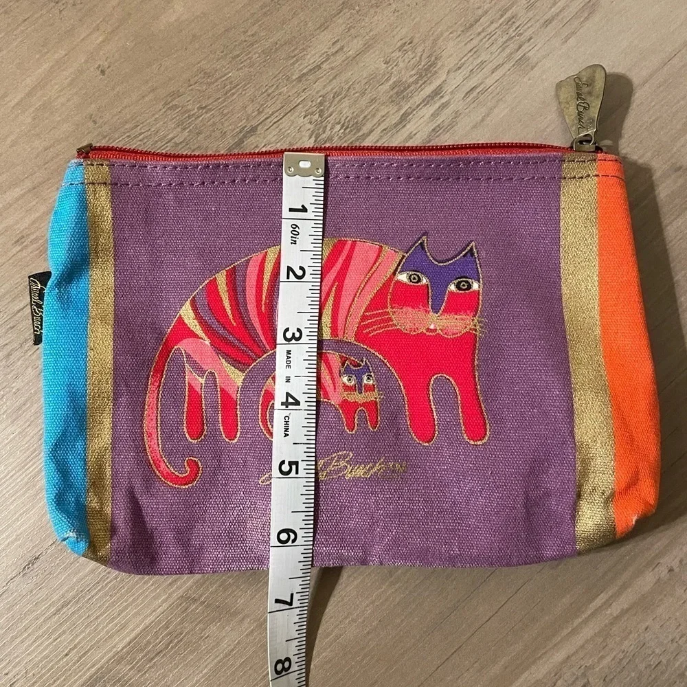 Laurel Burch Colorful make up bag Cat Pouch